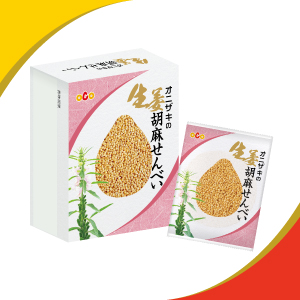 オニザキの生姜胡麻せんべい(4枚入)【1247】