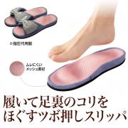 ツボ押しスリッパ(メガリフレふみっぱ)【4141】