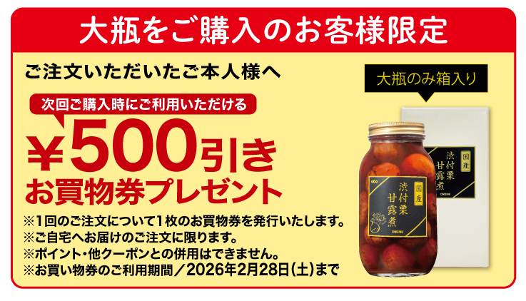 500円引きクーポン