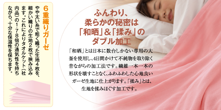 やわらかガーゼケット