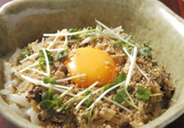 キノコと「つきごま」のぶっかけうどん